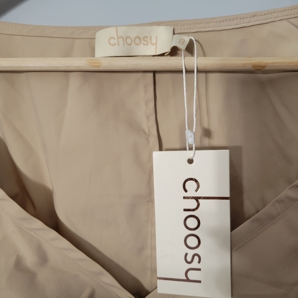 Choosy Khaki Puff Sleeve Crop Top NWT - Picture 13 of 13